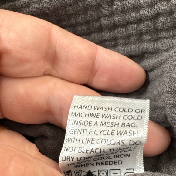 It Is Well Organic Gauze Short Sleeve Top Size Small Lagenlook Made In USA - Picture 8 of 11